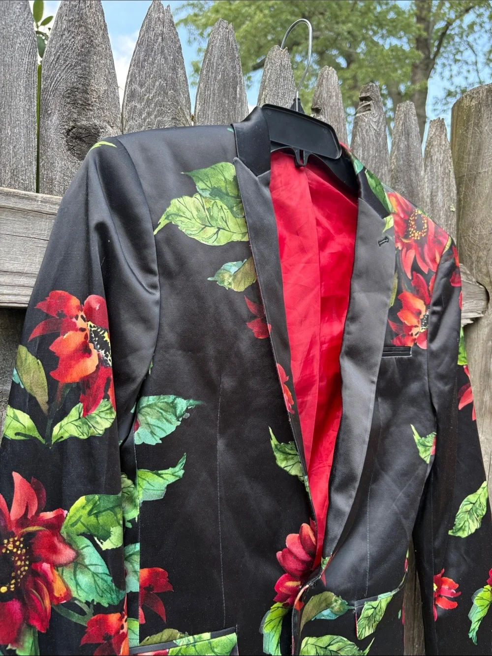ASOS 36R roses blazer!!